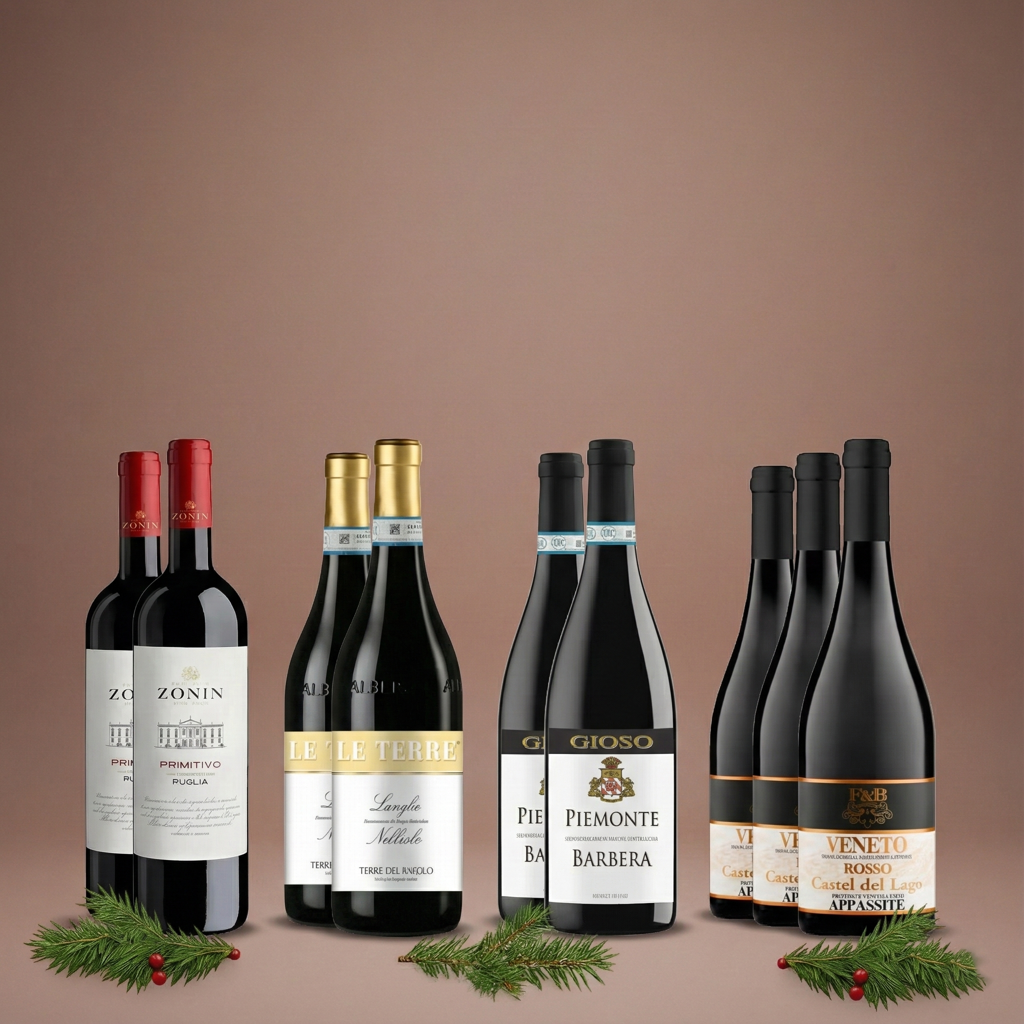 Blandlåda, Italiensk vinlåda utvald för svenska julbordet